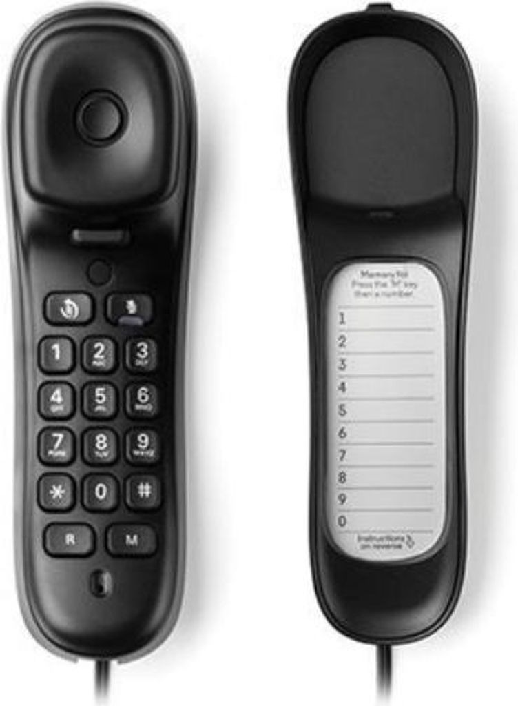 Motorola CT50 Schwarzes schnurgebundenes Tischtelefon - Quick Memories