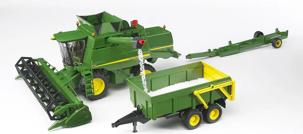 Bruder 02132 Moissonneuse-batteuse John Deere T670i avec grains - 19