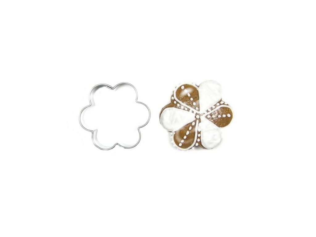 Edelstahl-Ausstecher - kleine Blume Material:: Edelstahl, Farbe:: Silber, Geschirrspülmaschine:: Ja