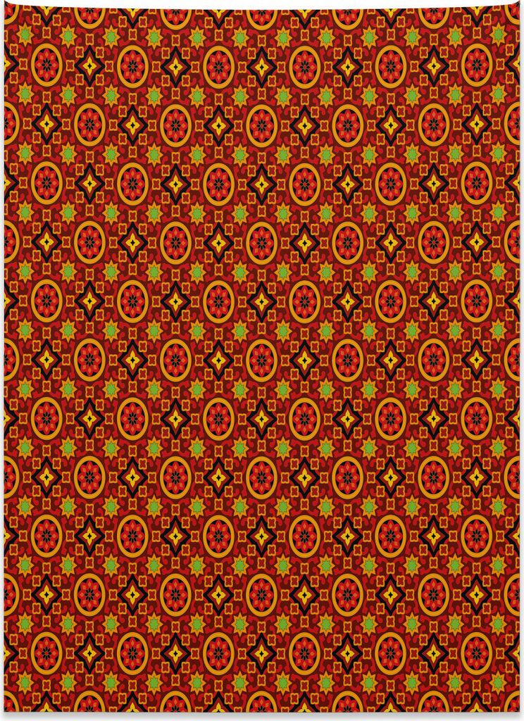 Abakuhaus Blumen Wandteppich, Asiatische Blumenmotive aus Weiches Mikrofaser Stoff Kein Verblassen Klare Farben Waschbar, 110 x 150 cm, Mehrfarbig