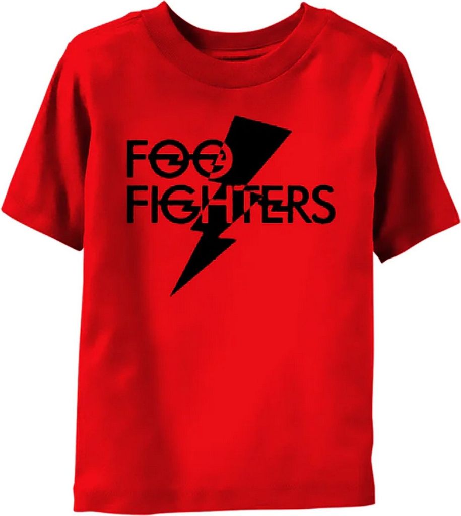 Foo Fighters - T-Shirt für Kinder PH644 (80) (Rot)