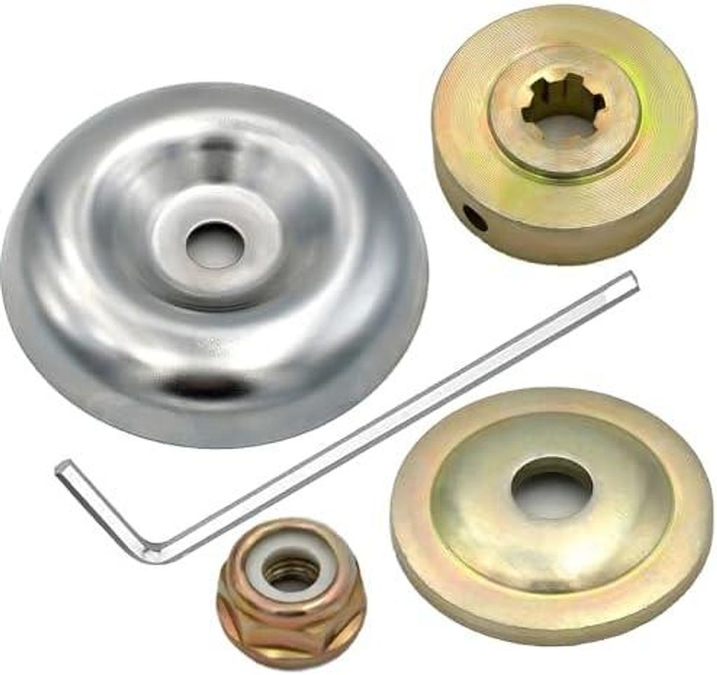 Freischneider Zubeh?r - 10STK Metallgetriebe Klinge Mutter Set, Ersatzteile fš¹r Motorsensen, Rasenm?her Blade Adapter Kit, Freischneider Messer ...