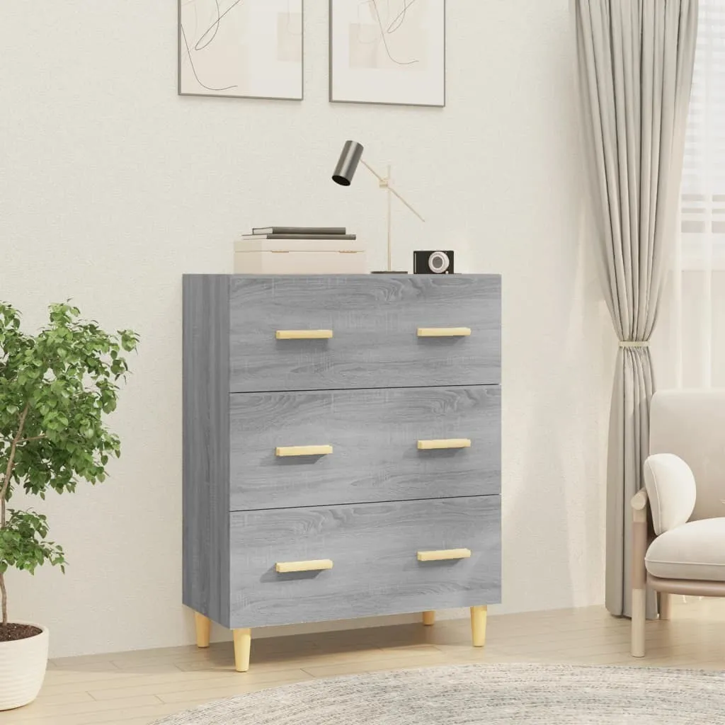 Madia Salvaspazio Grigio Sonoma 70x34x90 cm | The Living Store Online - 1
