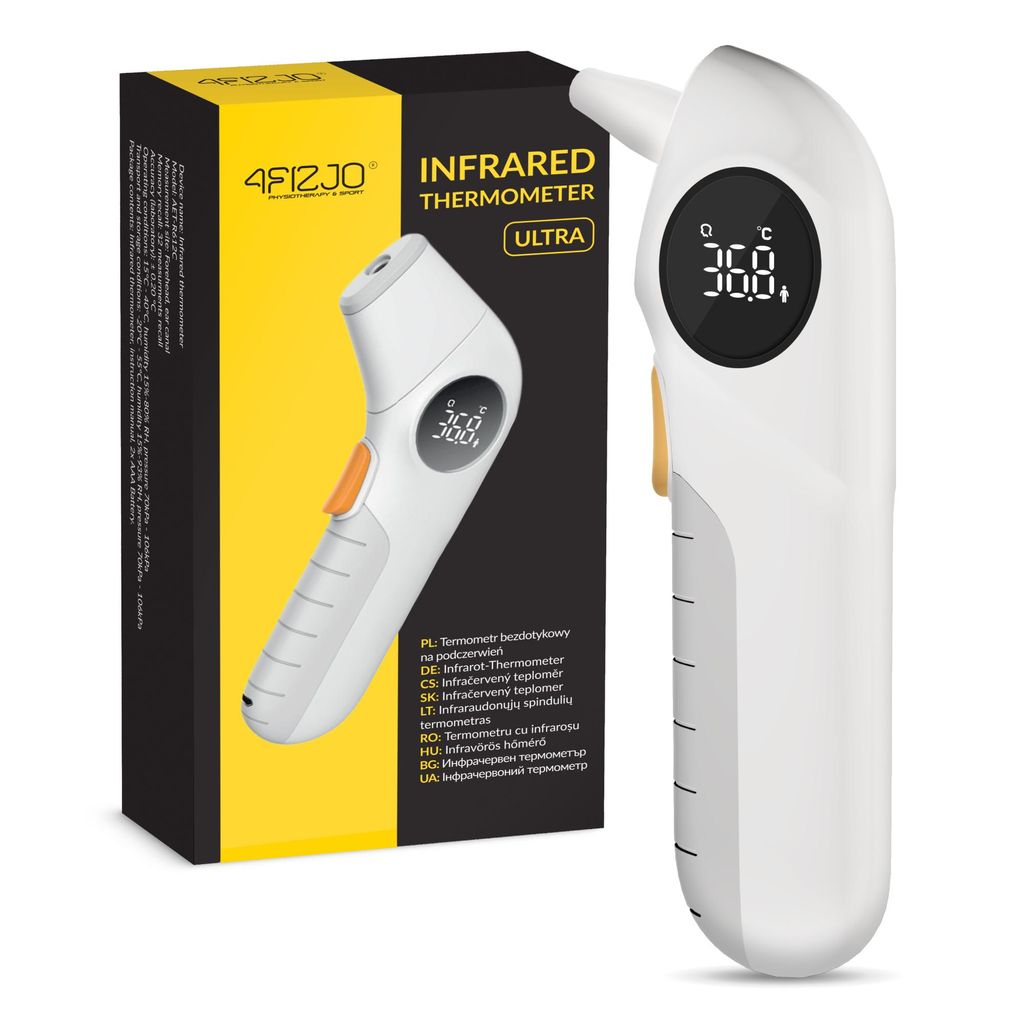 4FIZJO ULTRA Kontaktloses Infrarotthermometer, Stirn Ohr Produktbild 