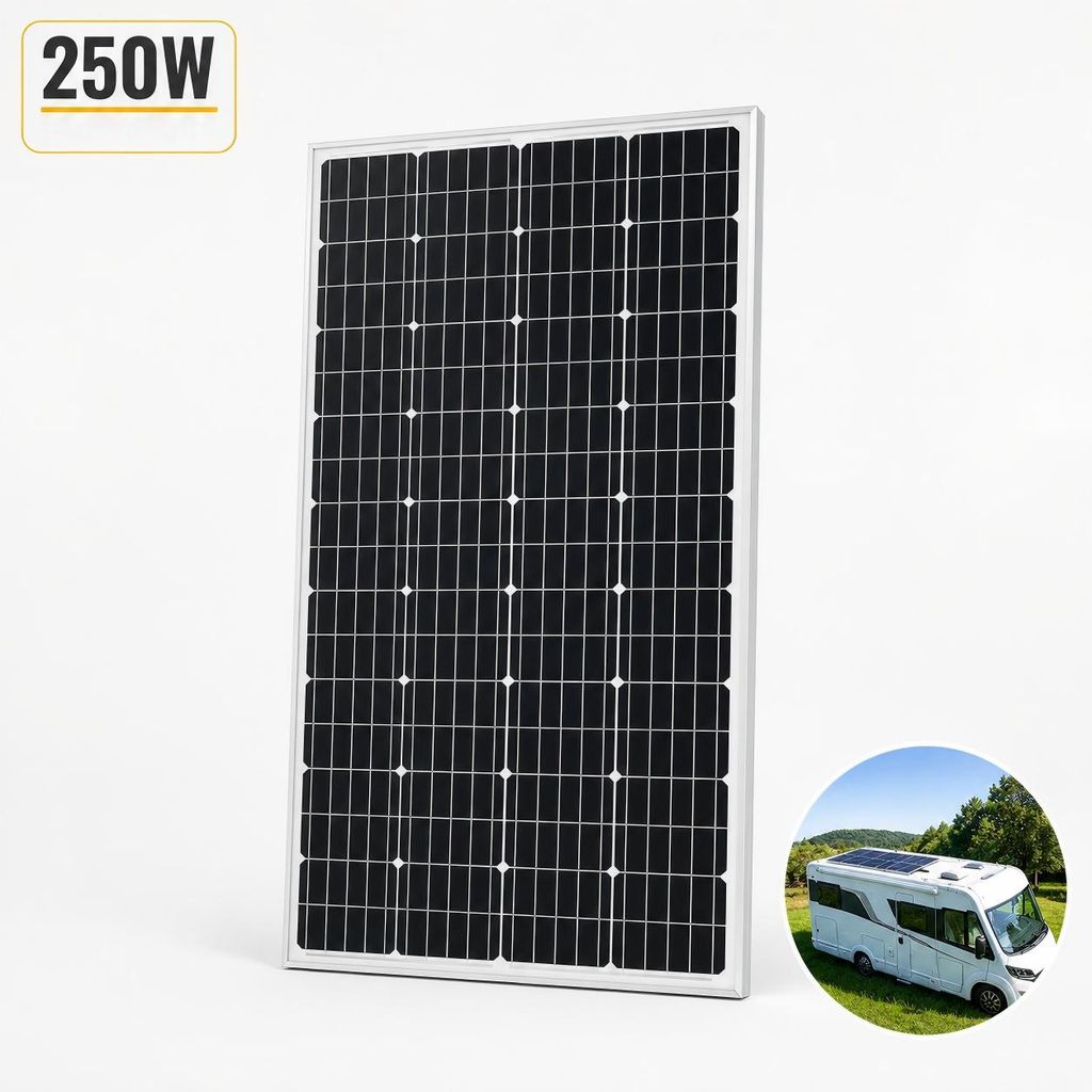 250 Watt Solarpanel Solarmodul 250Watt 250W 12 Volt Solar Produktbild 