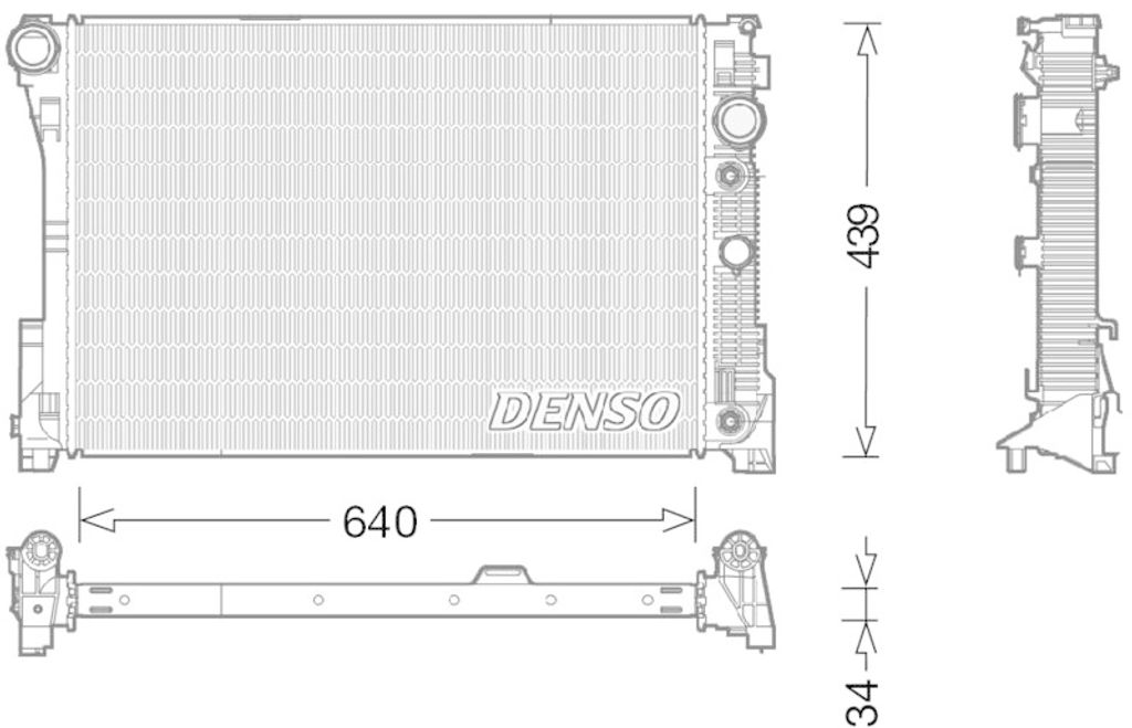 DENSO Kühler, Motorkühlung DRM17048