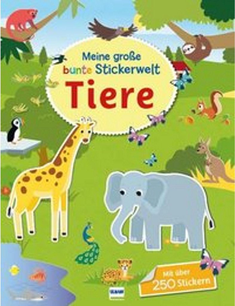 Meine große bunte Stickerwelt - Tiere Produktbild 