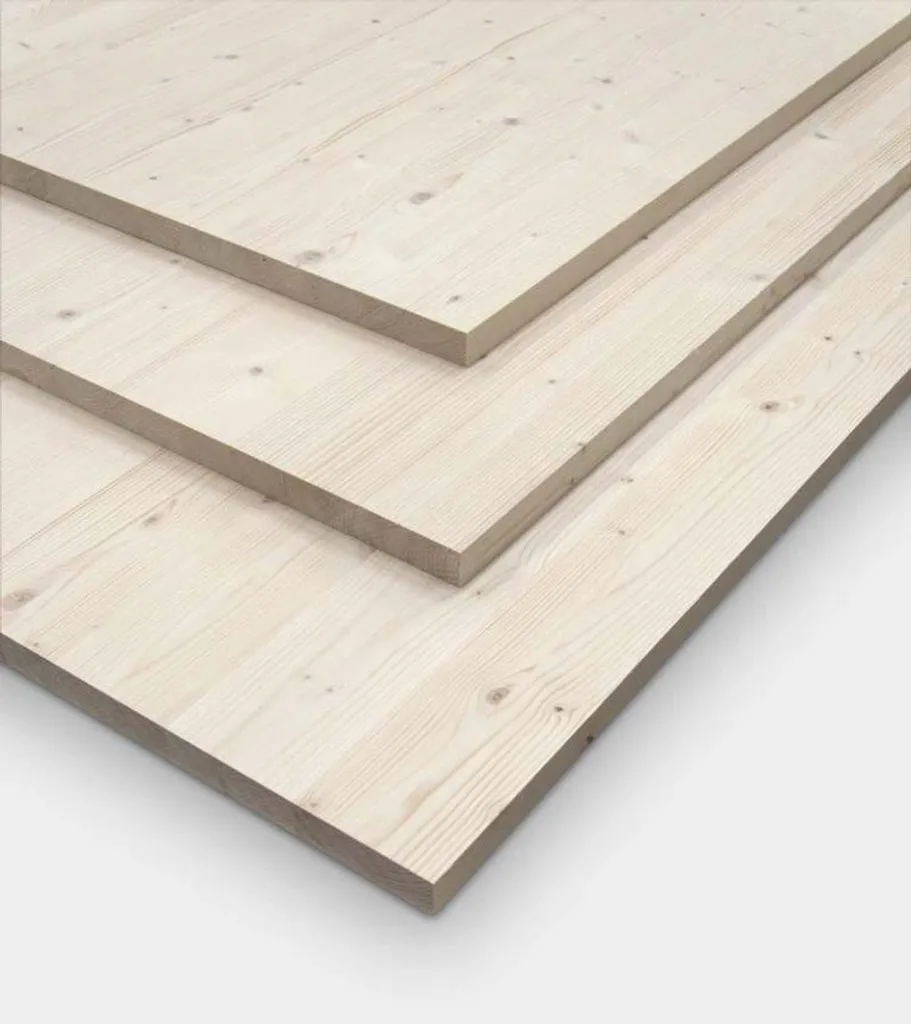 Planche de Sapin Lamellé 200x60 cm pour Menuiserie et Agencement