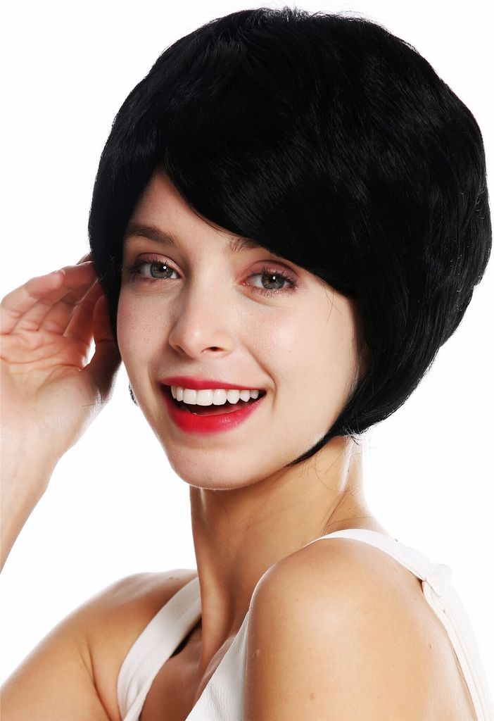 WIG ME UP Perücke kurz dicht Schwarz VK-50-1 Produktbild 