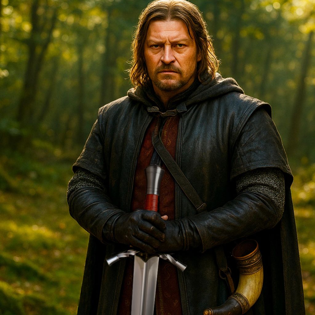 Spada Boromir ispirata a Il Signore degli Anelli, lama in Immagine del prodotto 