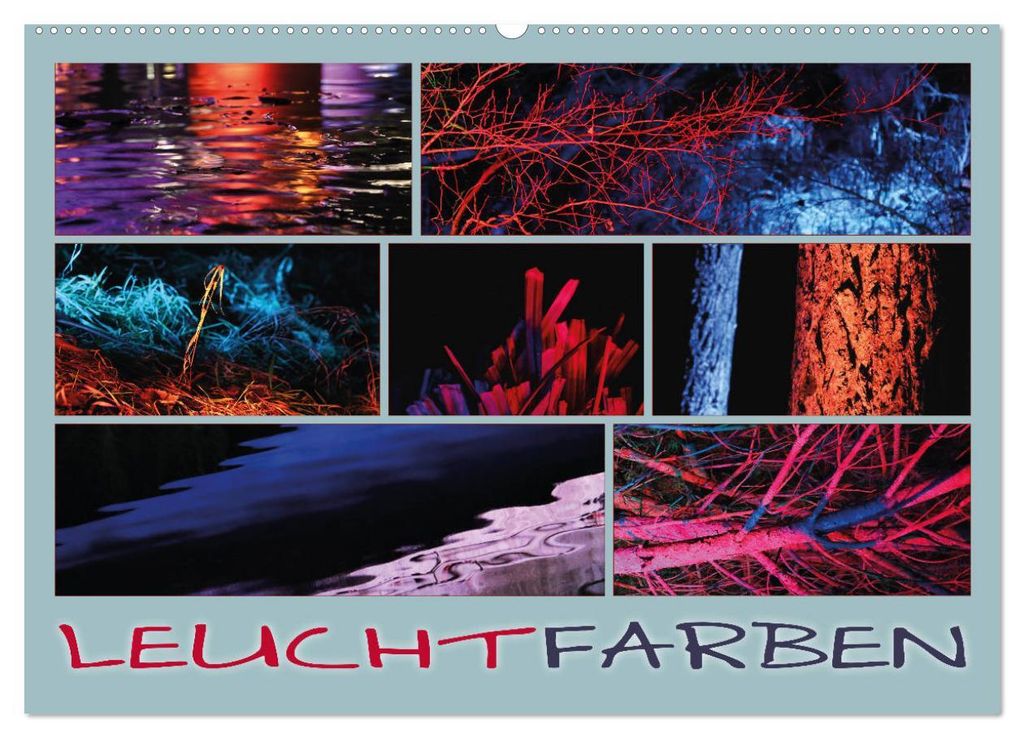 Leuchtfarben (Wandkalender 2027 DIN A2 quer), CALVENDO Monatskalender