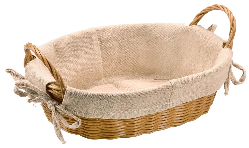 Kesper Brotkorb mit Stoff - Kunststoff - 30 x 20 x H9 cm Produktbild 