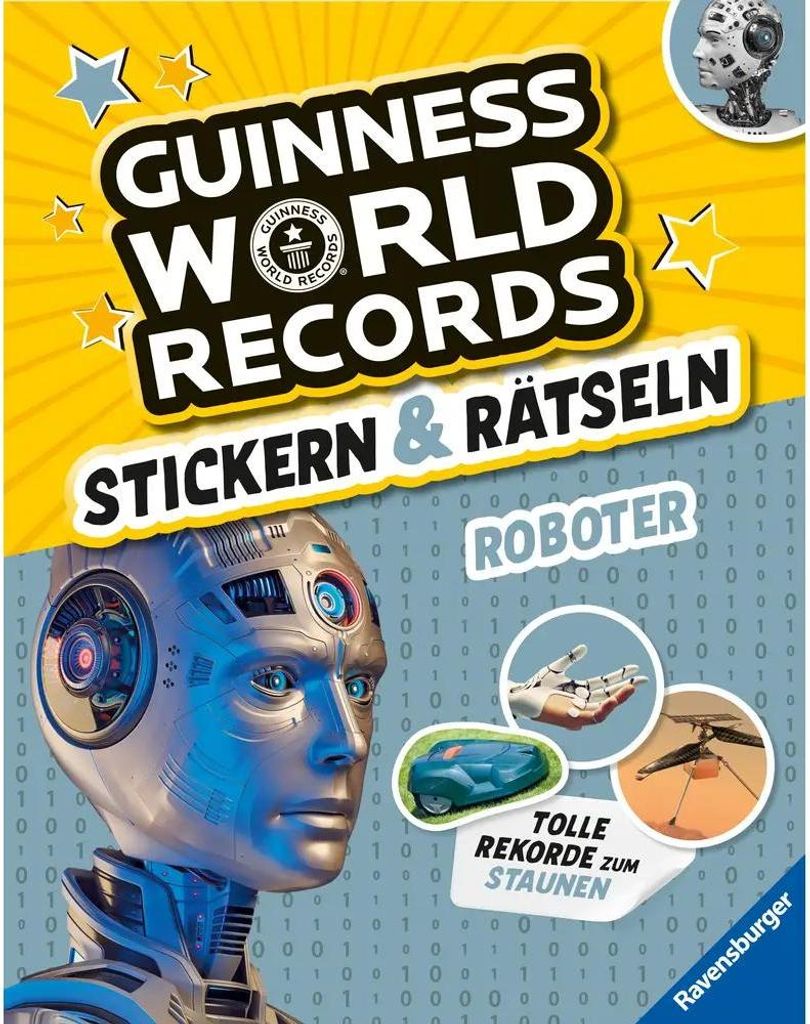 Ravensburger Guinness World Records Stickern und Rätseln: Roboter