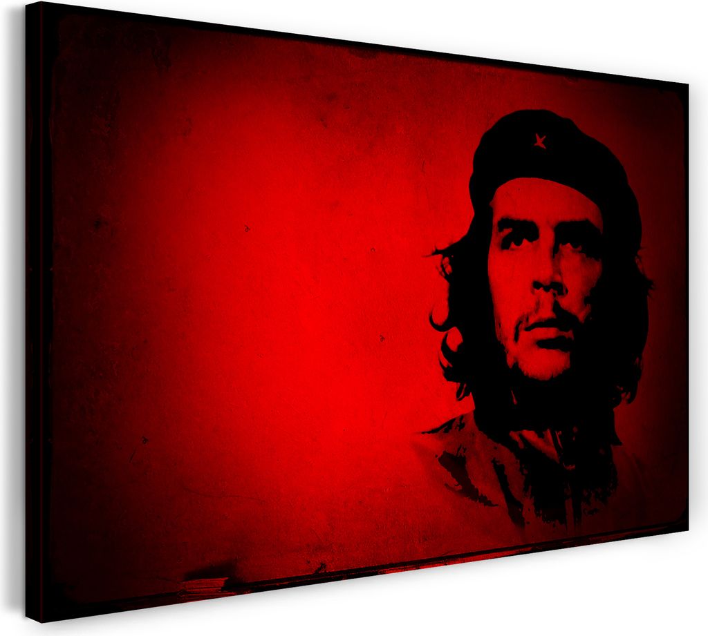 Leinwandbild (80x60cm): Che Guevara, echter Holz-Keilrahmen inkl. Aufhänger, handgefertigt in Deutschland