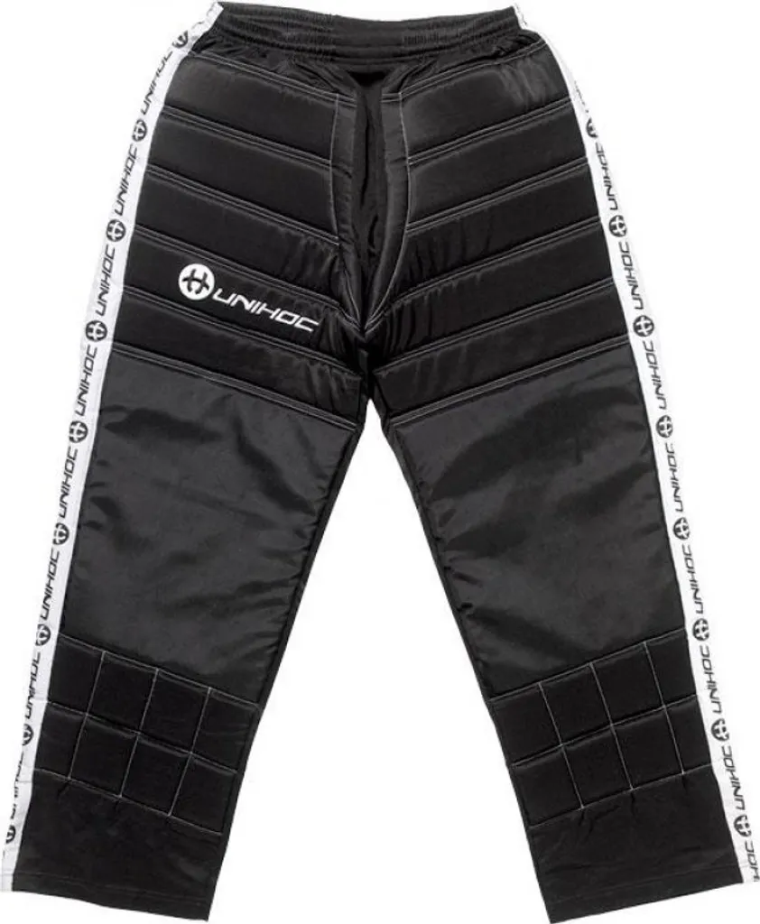 Pantalon de Gardien Unihoc Noir pour Floorball - Modèle Performance