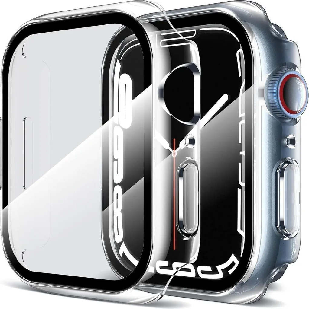 Protection Intégrale Apple Watch 45mm Anti-rayures Lot de 2 Coques de Sécurité