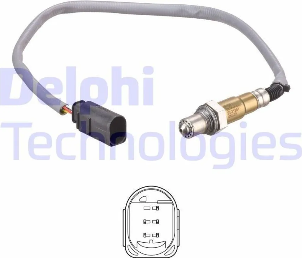 Sonde Lambda Delphi ES21281-12B1 haute précision et faible consommation