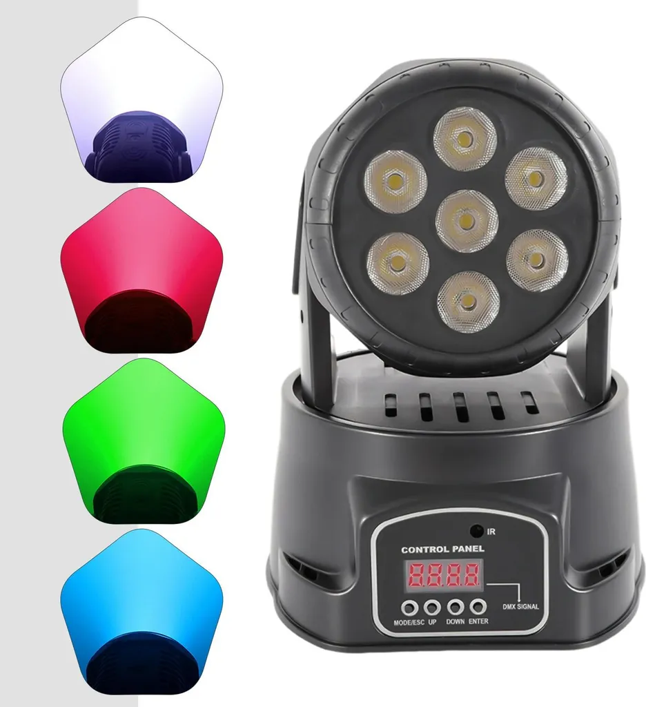Éclairage de Soirée Projecteur DJ Mobile 105W RGB pour Mariage et Fête
