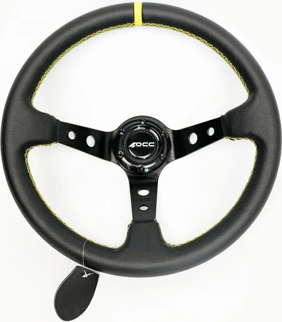 Volant Sport OCC Motorsport OCCVOL004 en Cuir et Aluminium 350mm