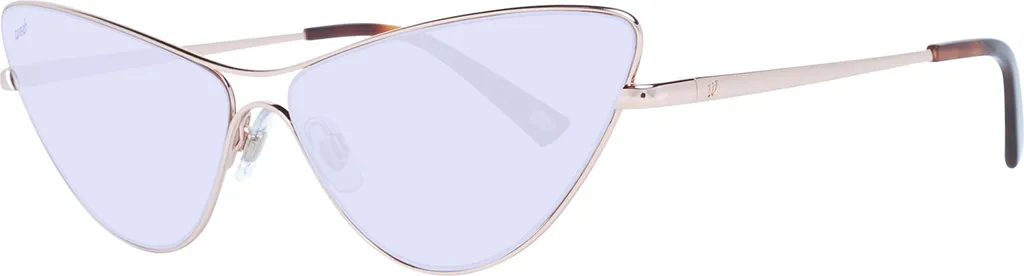 Lunettes de soleil dorées Web WE0269 avec verres teintés lilas