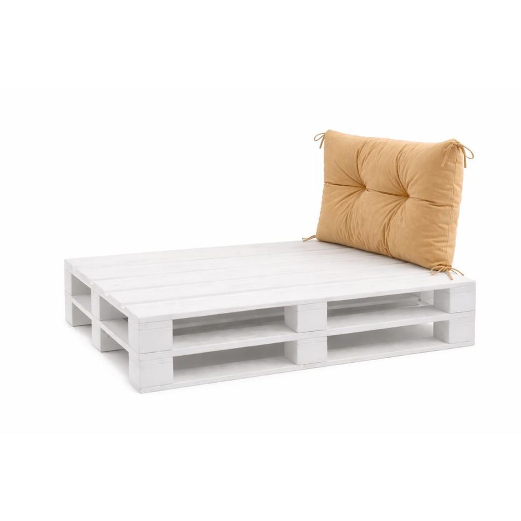 VBChome Palettenkissen für Europaletten Möbel Palettenauflage Garten Balkon 12 Farben mit Schaumstoffflocken Füllung Beige Rückenkissen 70 x 40 cm