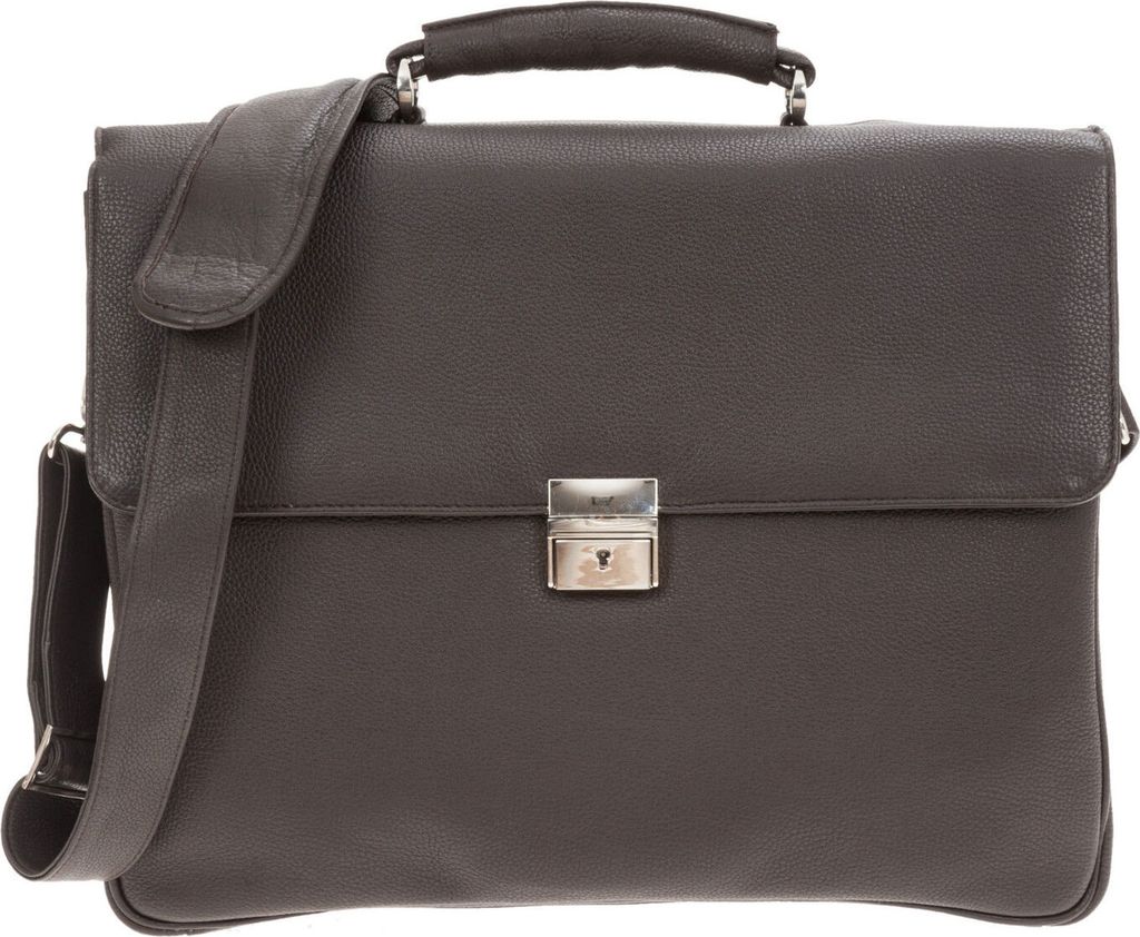 Aktentasche Bowatex Arbeitstasche Rind-Leder Tasche 42cm Dunkel Braun