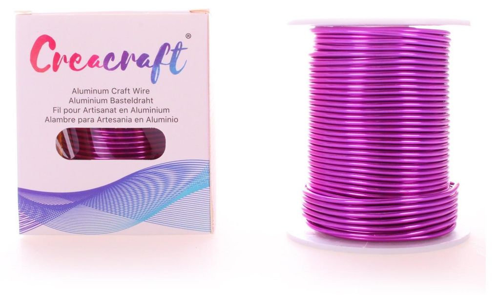 Aluminiumdraht 2 mm x 34 m, Violett Produktbild 