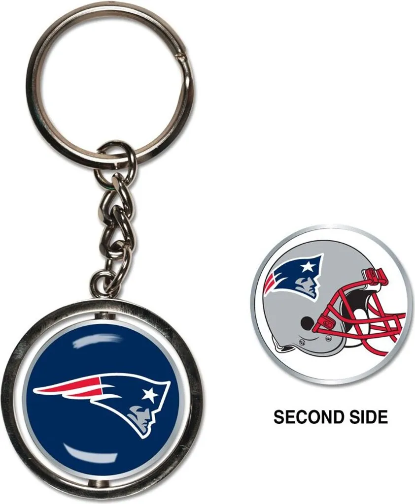 New England Patriots Portachiavi Spinner WinCraft - Gadget NFL Originale