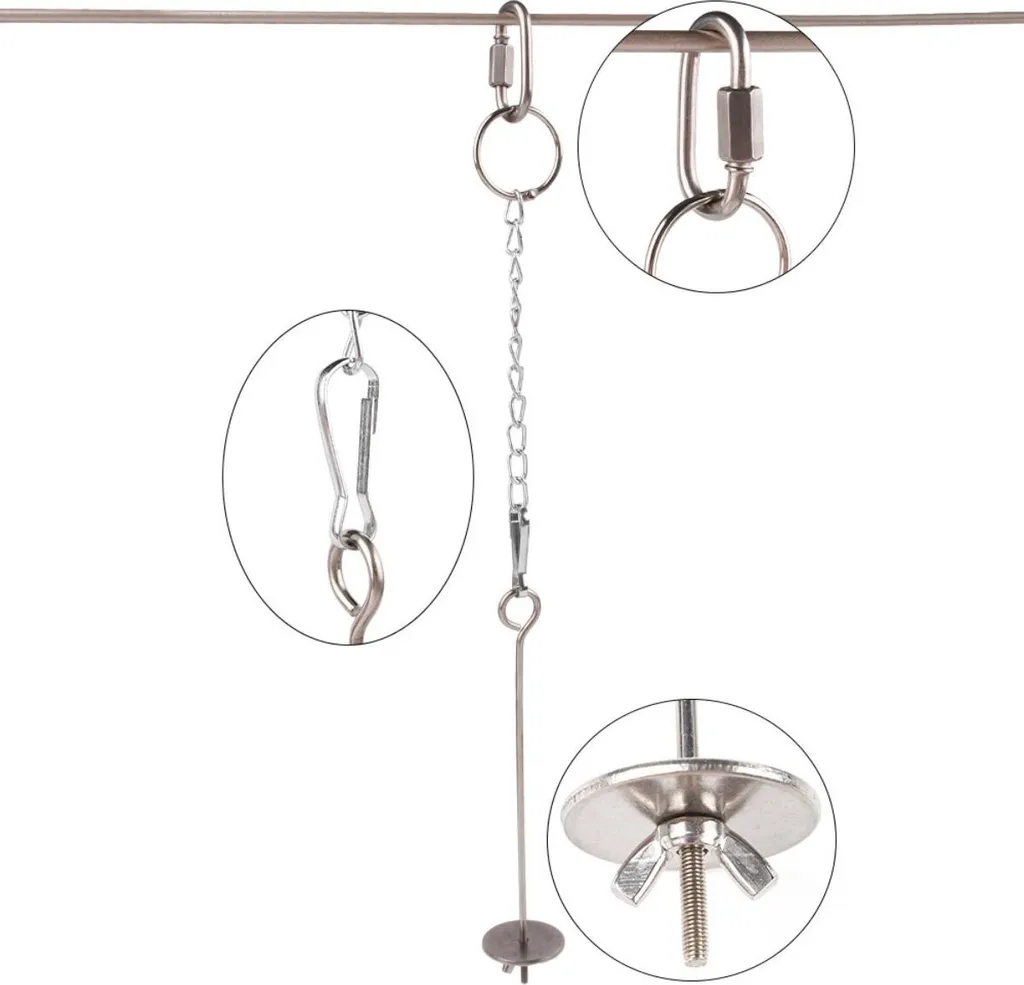 Spiedino per Frutta Pappagallo Acciaio Inox | Supporto Alimentazione S