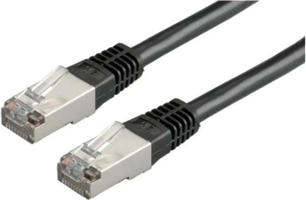 Câble Ethernet Cat6 de 1m noir Nilox SFTP blindé mâle mâle pour PC