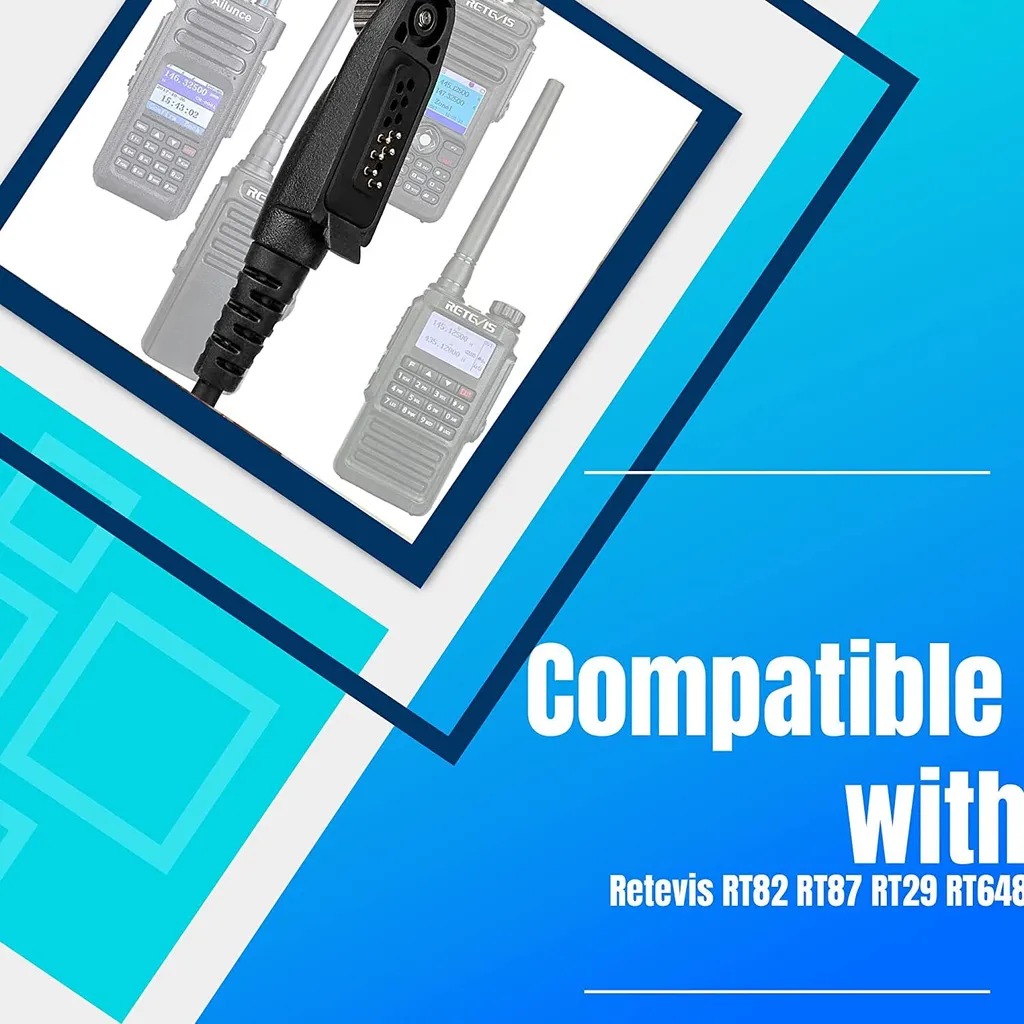Microfono Altoparlante Retevis IP54 per RT29 RT82 Ailunce HD1 DMR - 4