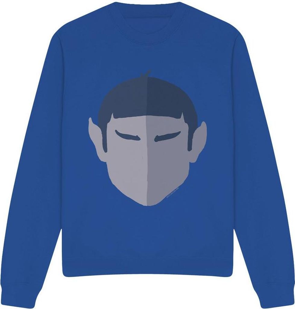 Star Trek - "The Vulcan" Sweatshirt für Herren/Damen Uni TV12158 (XL) (Königsblau)