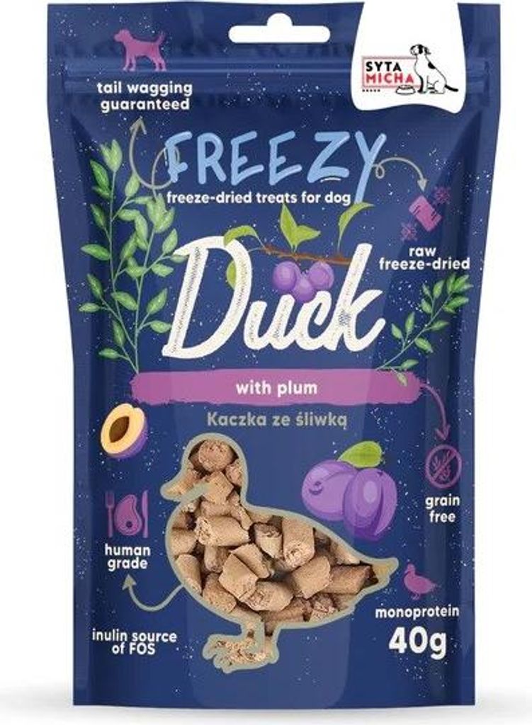SYTA MICHA FREEZY Ente mit Pflaume und getrocknetem Thymian Hundeleckerli 40g