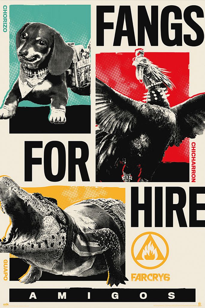 Poster Far Cry 6 Fangs For Hire 61x91.5cm