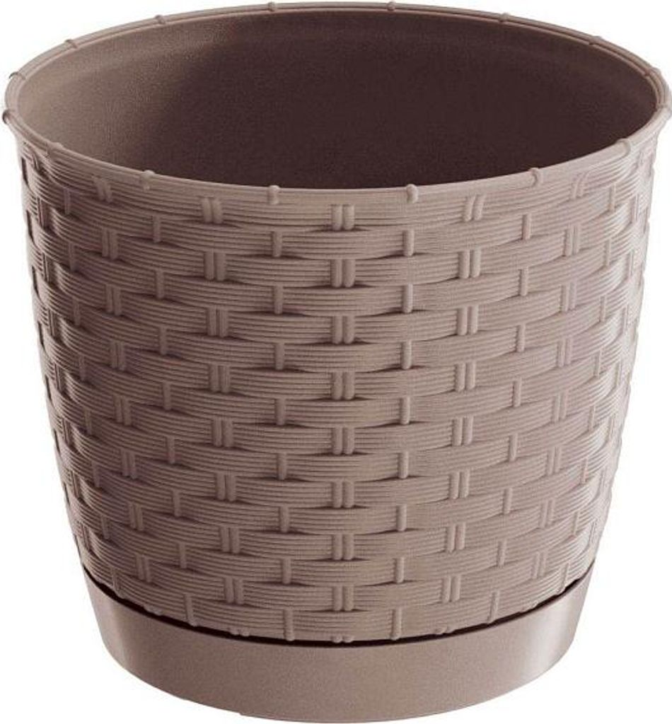 Květináč 14cm RATOLLA ROUND DRLO145-7529U mocca plastový Obrázek produktu 
