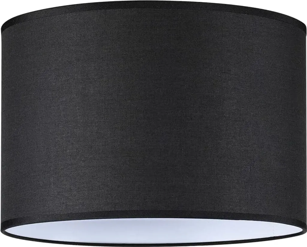Abat-jour noir en tissu D30 Ideal Lux Set Up pour suspension