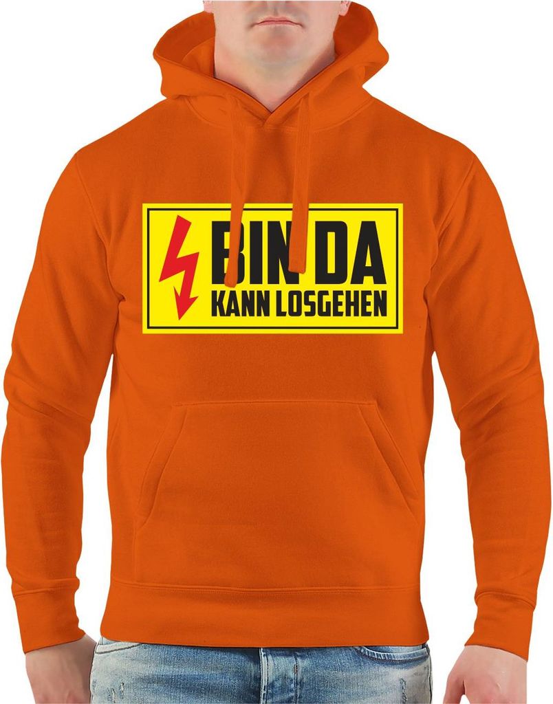 Herren Kapuzenpullover Bin da kann losgehen