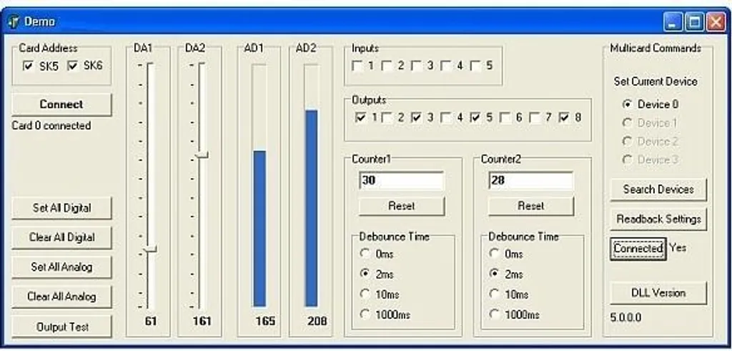 Carte USB d'Expérimentation avec 8 Sorties Numériques et Entrées Analog - 2