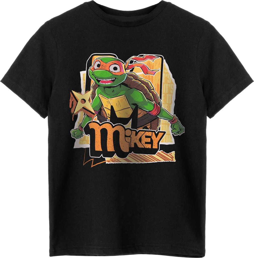Teenage Mutant Ninja Turtles - T-Shirt für Kinder kurzärmlig NS8315 (104) (Schwarz)