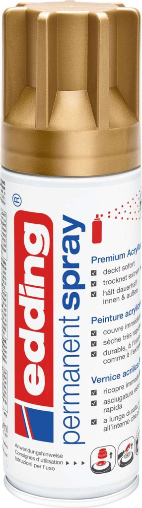 EDDING Spray permanente 5200 oro ricco seta opaco 200ml Immagine del prodotto 