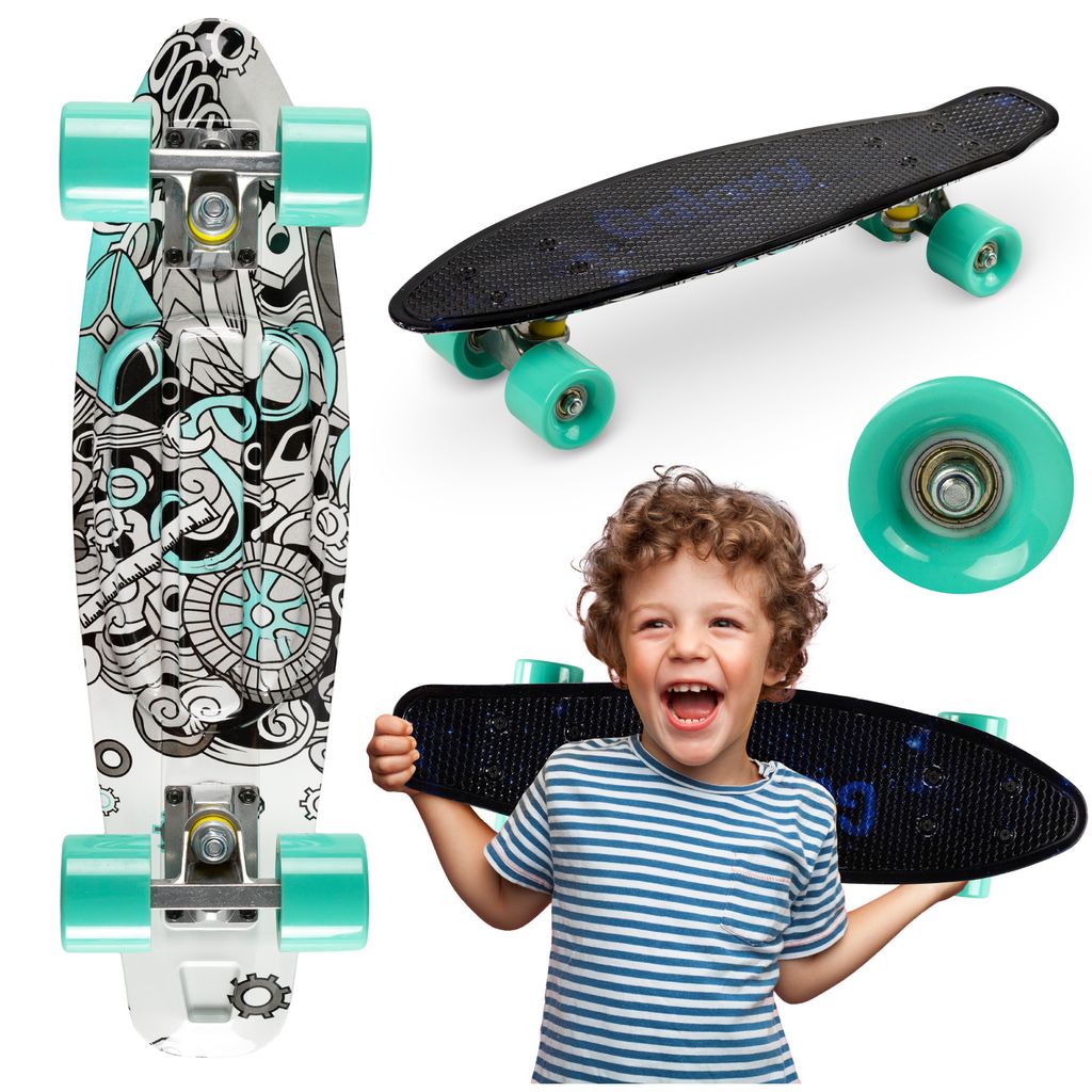 Kinderskateboard QKIDS Galaxy Anti-Rutsch ABEC-7 flerfarbig Produktbild 