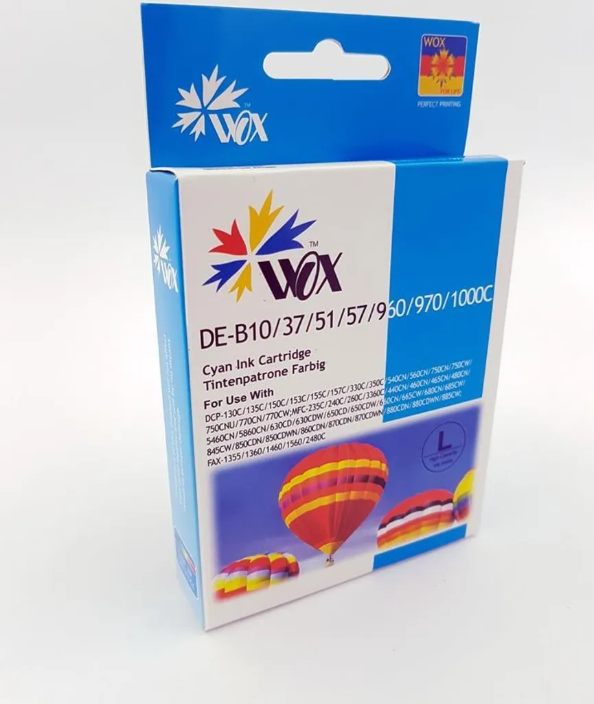 Inchiostro Wox Ciano per Brother LC970C LC1000C - Risparmio Garantito