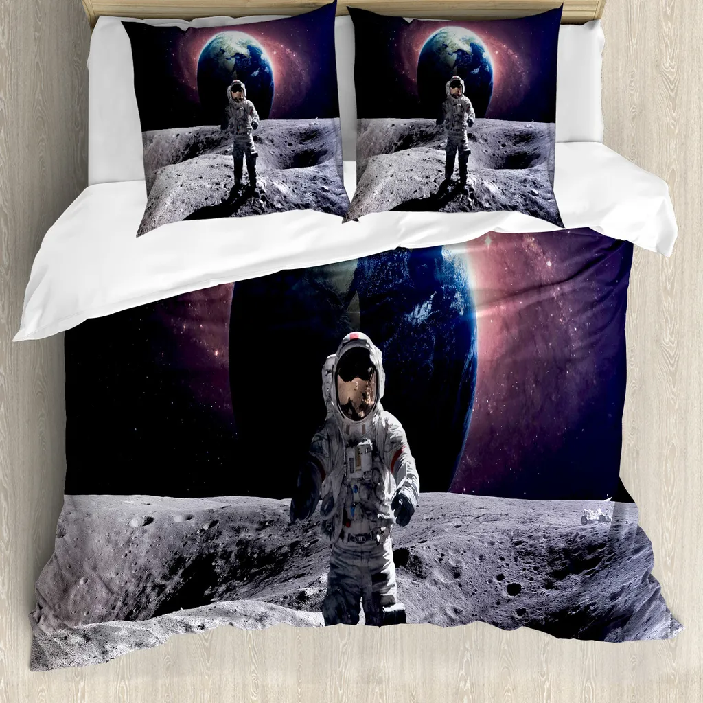 Copripiumino Letto Matrimoniale Astronauta 200x200 Anallergico