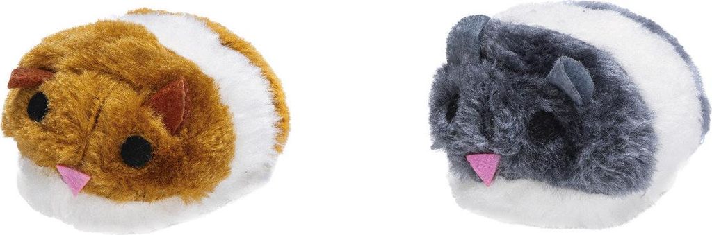 Beeztees Hamster mit Vibration - Katzenspielzeug - Plüsch - Produktbild 