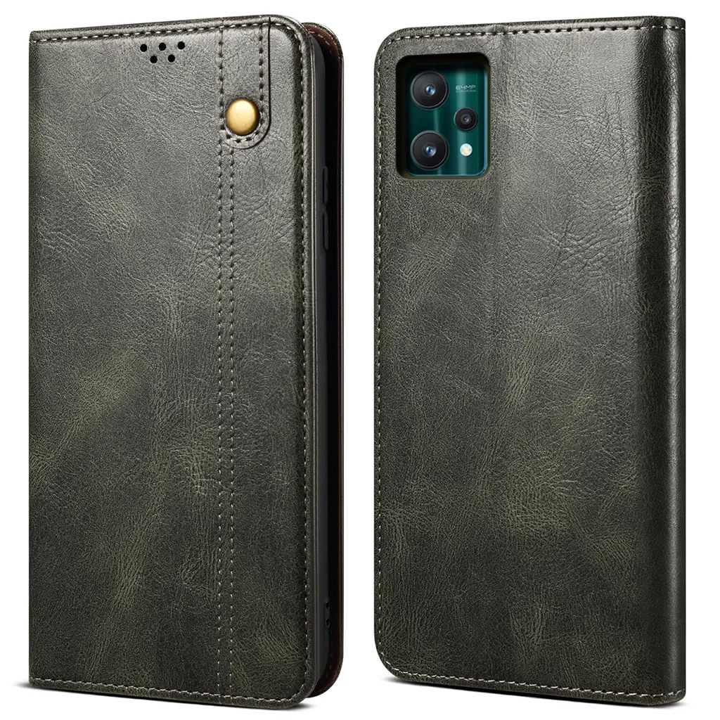 Viaggia Leggero: Custodia Wallet Realme 9 Pro+ Verde con Stand