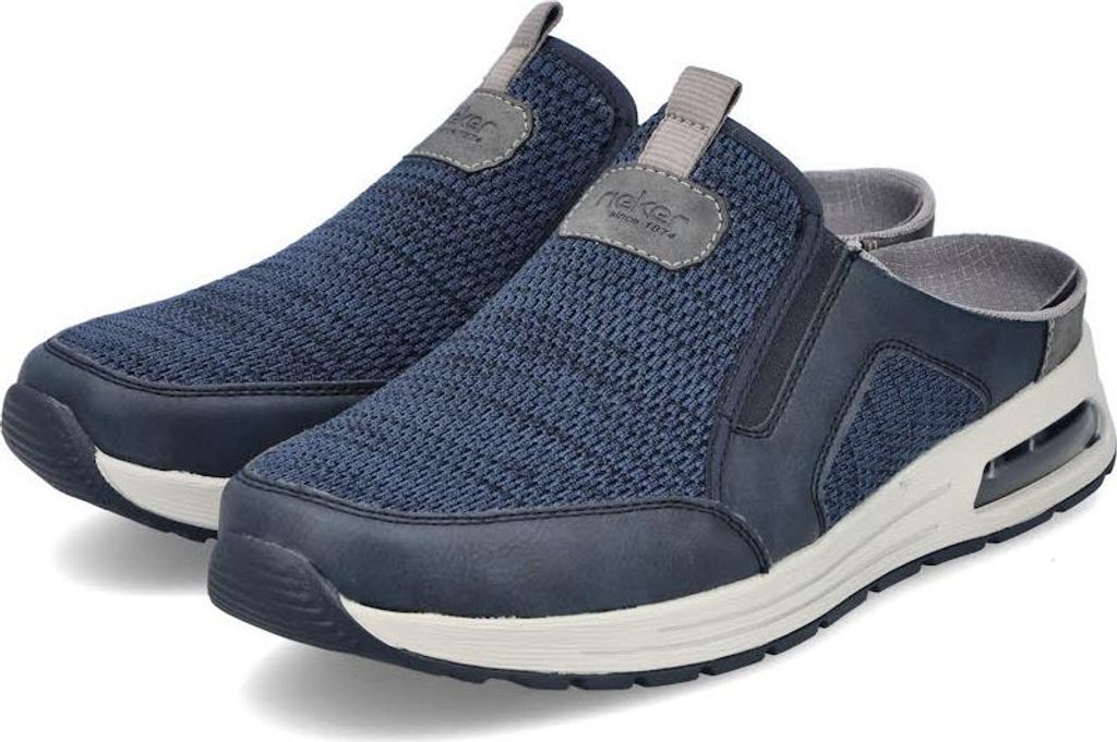 Rieker FSK Herren Halbschuhe Clogs midnight/blau-schwarz 45 Produktbild 
