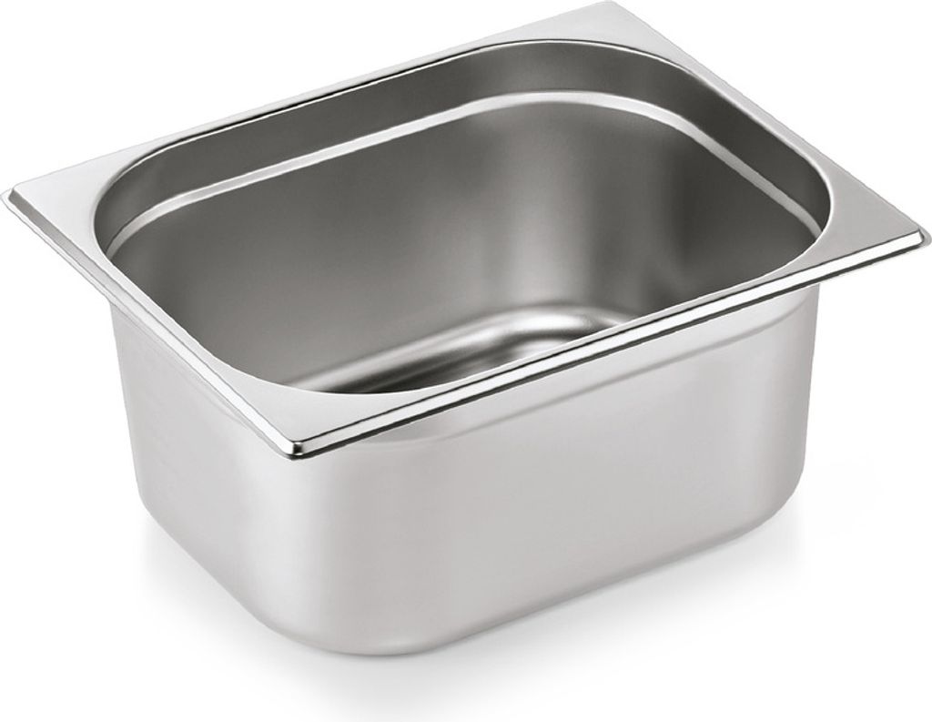 6x GN Behälter 1/2, 150 mm, 8,7 L Edelstahl GN 75 ECO