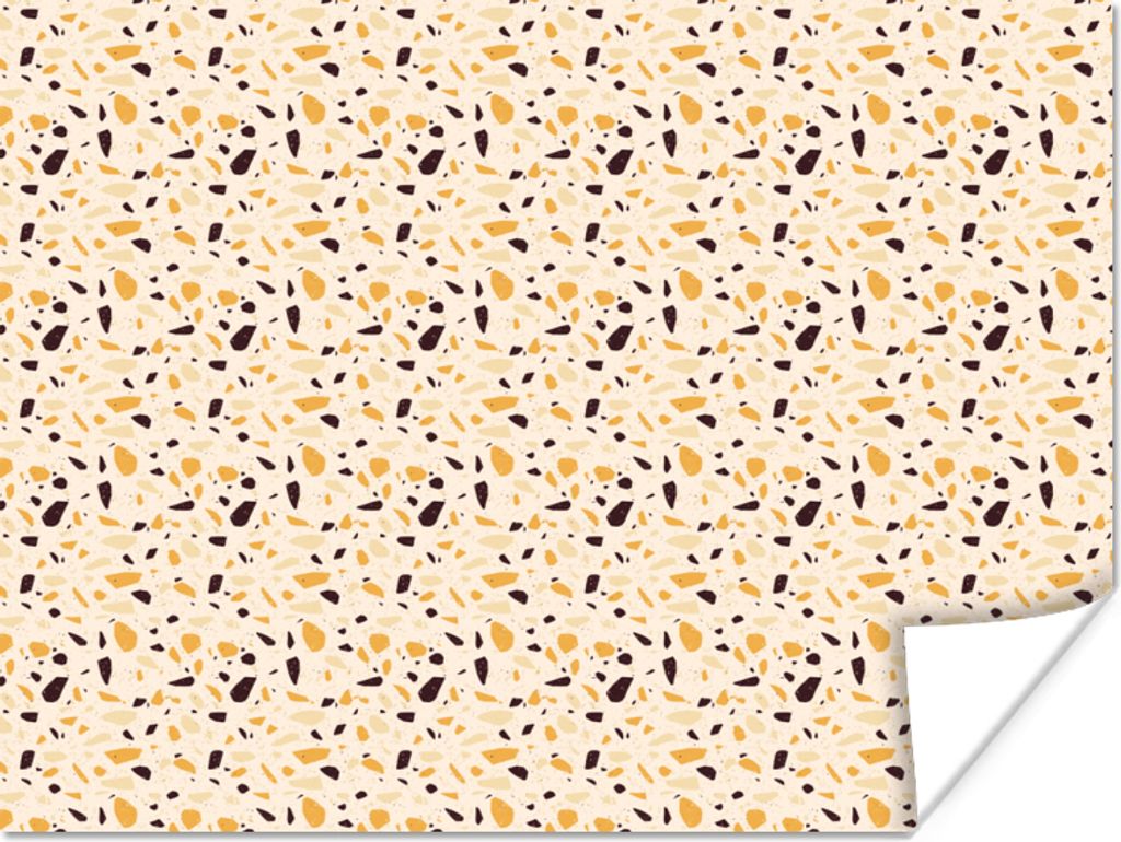 MuchoWow Poster Muster - Terazzo - Textur 80x60 cm - Kunst für zu Hause