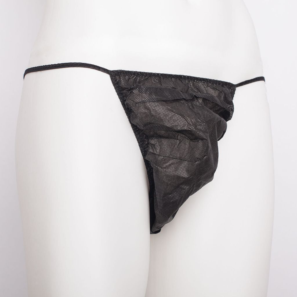 Einweg String Tanga-Herren schwarz 50 St. Beutel (einzeln Produktbild 