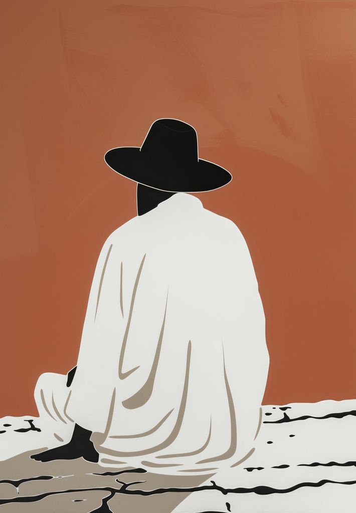 Plakat 68x98cm Gedanken in der Ferne